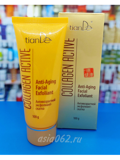 Антивозрастной эксфолиант-скатка Collagen Active | 100 г | TianDe 