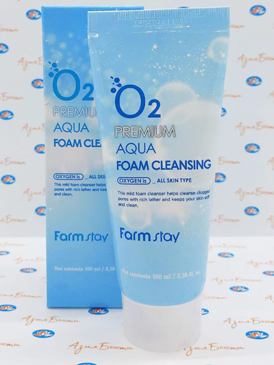     (O2 premium Adua foam cleansing)  FarmStay | 100  | 