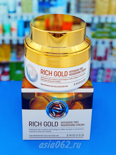 Питательный крем с золотом Rich Gold | 50мл | Enough | Корея