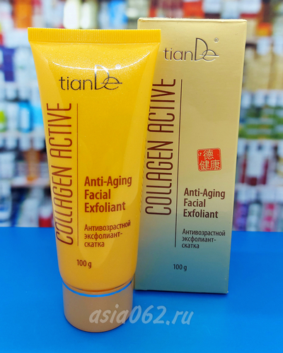 Антивозрастной эксфолиант-скатка Collagen Active | 100 г | TianDe 