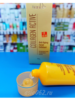 Антивозрастной эксфолиант-скатка Collagen Active | 100 г | TianDe 